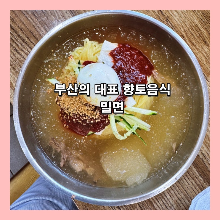  부산 가면 꼭 먹어봐야 할 부산의 대표 향토 음식 '밀면'