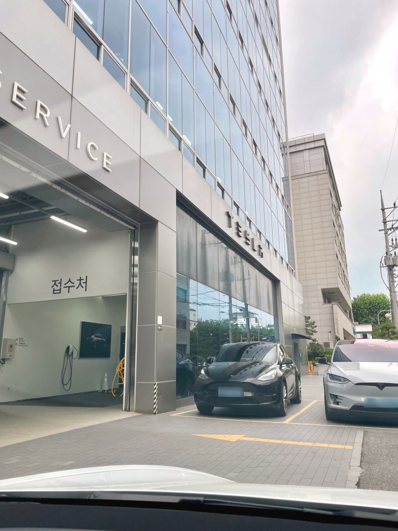 테슬라 성수 서비스센터-신차 초기 결함 접수, 모델3 대차