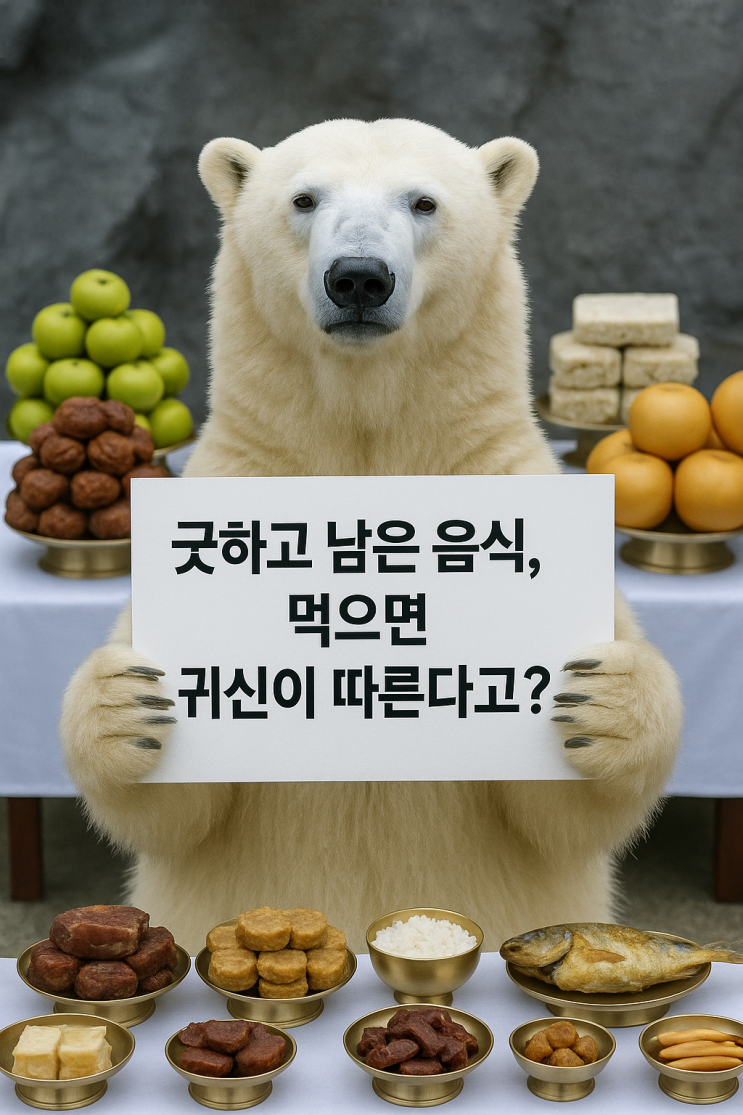   굿하고 남은 음식, 먹으면 귀신이 따른다고?