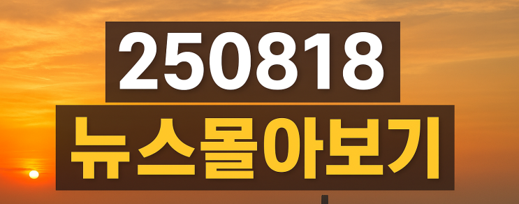 250818 뉴스몰아보기