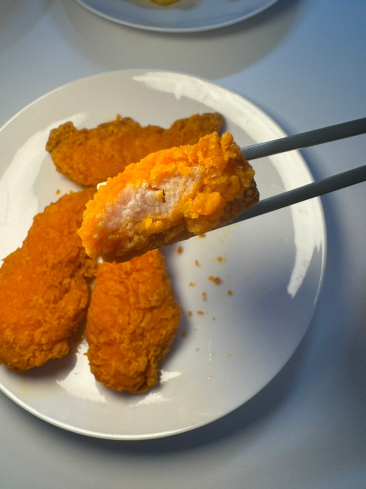  겉바속촉 매콤한 아빠손 치킨텐더! 푸드렐라 치킨텐더로 즐기는 케이준 치킨텐더 후기