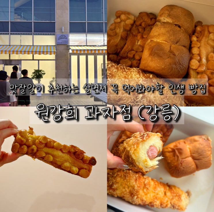  강릉 여행중 꼭 가야할 빵 맛집 원강희 과자점 달에 한번은 꼭 먹으러 가는 인생 빵집 영업시간 안내