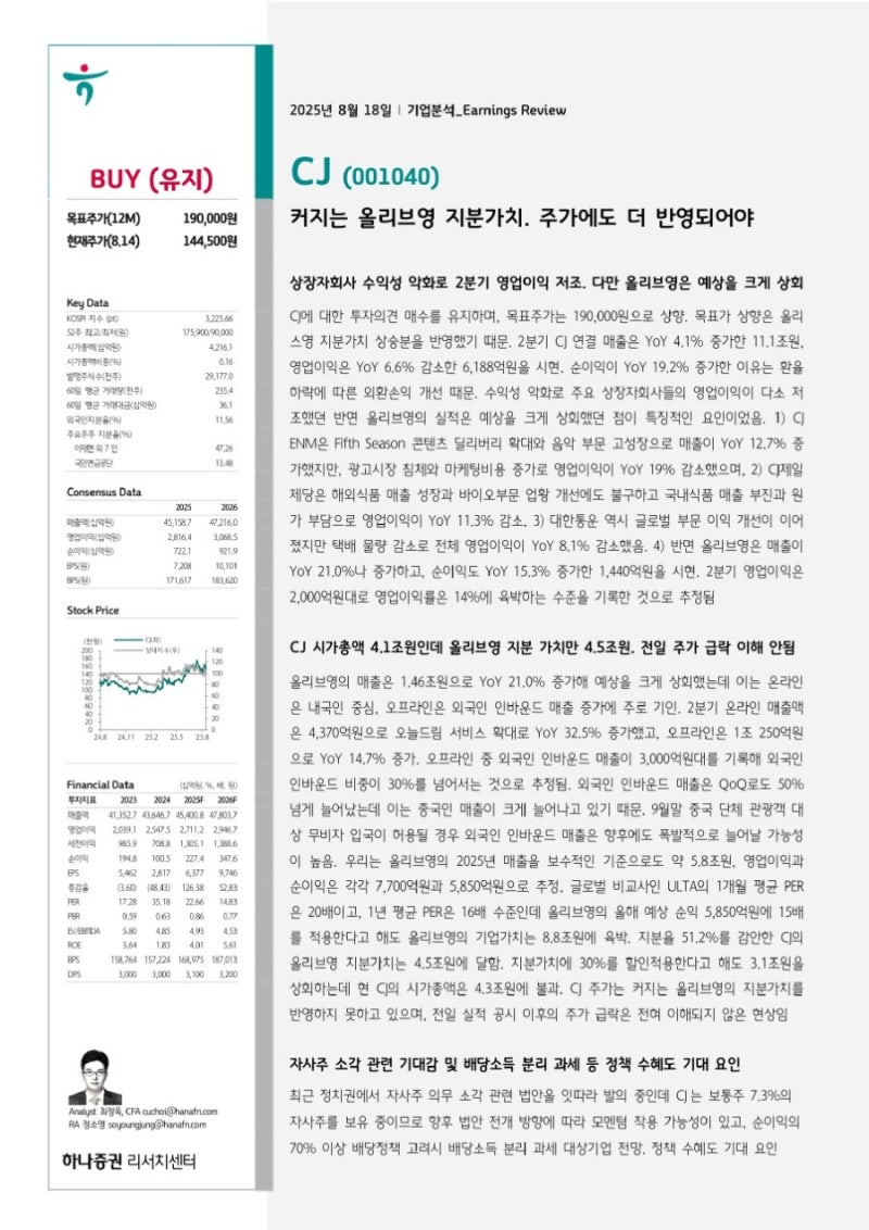 8/18 증권사 Report 정리 : 네이버 블로그
