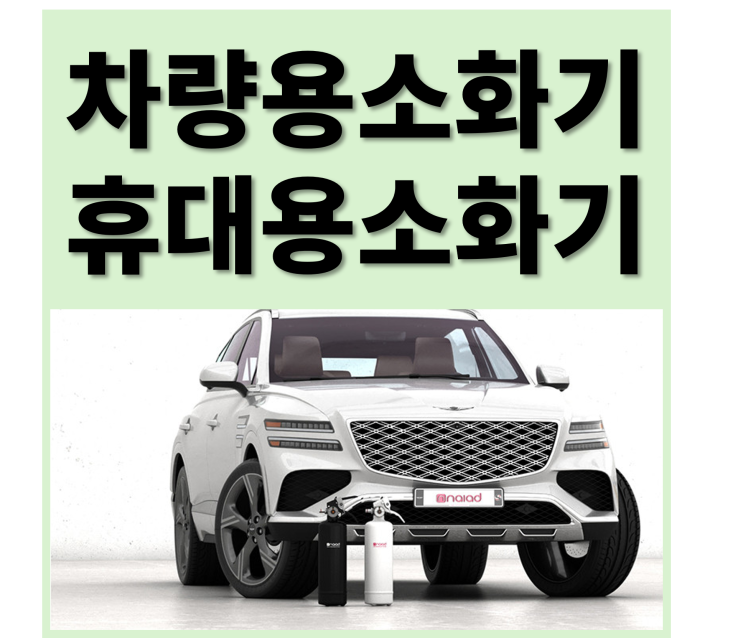  차량용 소화기와 휴대용 소화기 선택 가이드
