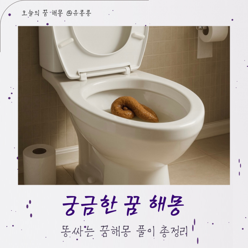 큰 똥 싸는 꿈 바닥에 똥싸는 꿈해몽 풀이
