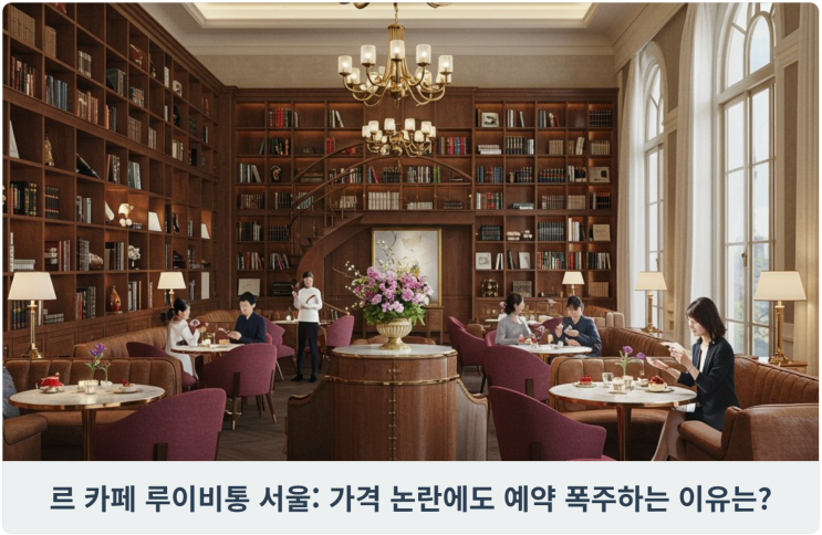  르 카페 루이비통 서울: 가격 논란에도 예약 폭주하는 이유는?