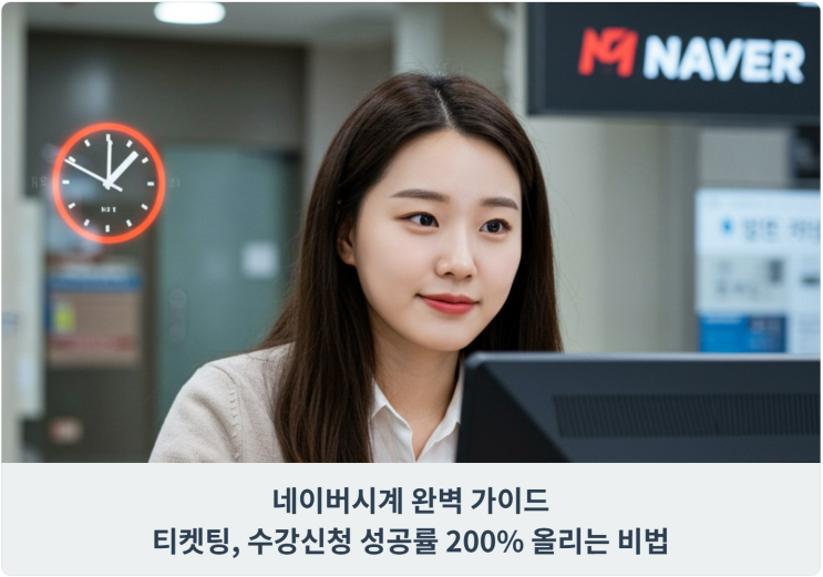  네이버시계 완벽 가이드: 티켓팅, 수강신청 성공률 200% 올리는 비법