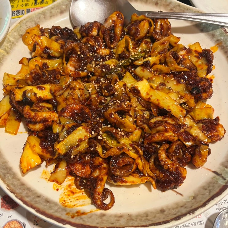  인천 쭈꾸미볶음 맛집 도림동 산천쭈꾸미 도토리전 세트