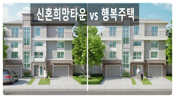  《2025 신혼희망타운 vs 행복주택》자격·소득 기준 총정리! 내 집 마련 전략 비교 가이드