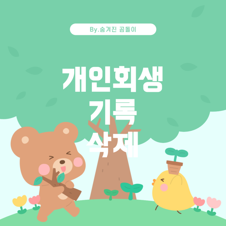  개인회생 기록 삭제와 조건에 대한 이해