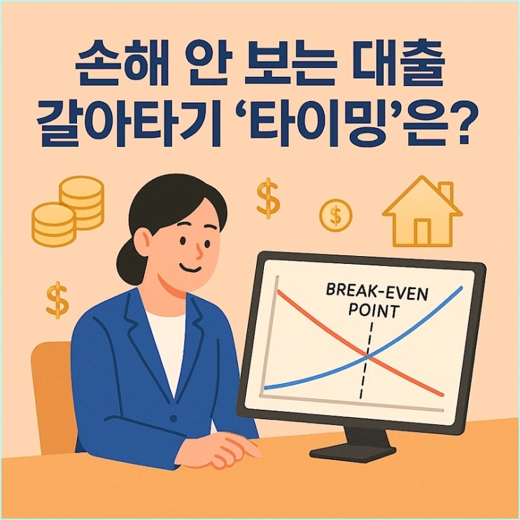  주택담보대출 갈아타기, 당신의 '손익분기점'은 언제일까? (ft. 중도상환수수료)