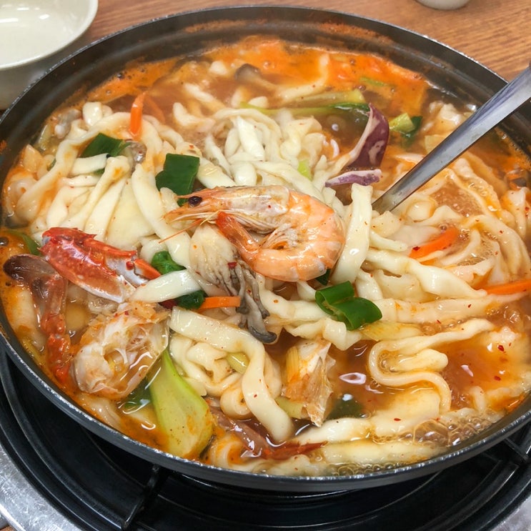  인천 칼국수 맛집 내돈내산 남동인더스파크역 새집손해물칼국수