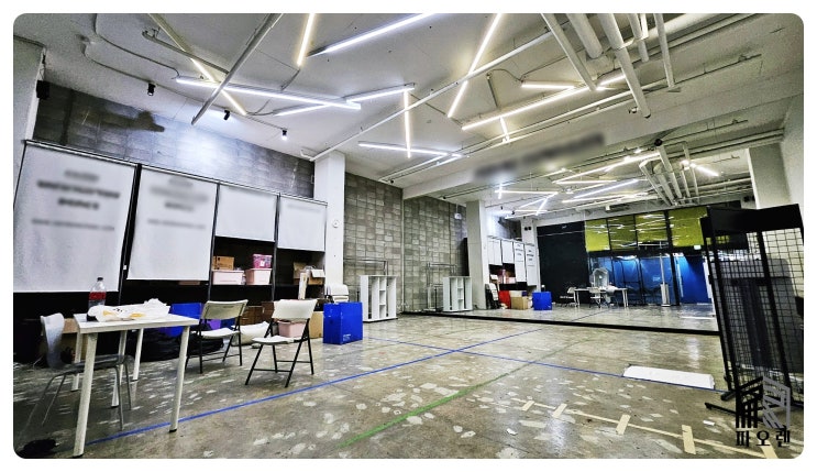  강남 엔터사무실/연습실 임대 - 권리금 없는 90평대, 대형 연습실 + 사무실 분리!