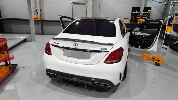  벤츠 w205 c63 순정 모니터 이용 카플레이 안드로이드 오토 장착