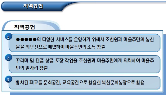  농산물 배송 서비스 제공 영농조합법인 마을기업
