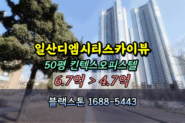  일산디엠시티스카이뷰 경매 50평 대화동오피스텔