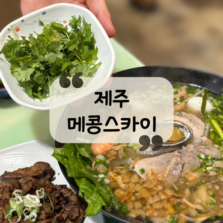  [제주 맛집] 제주시 도청 맛집ㅣ제주도민도 인정한 쌀국수 맛집 "메콩스카이"