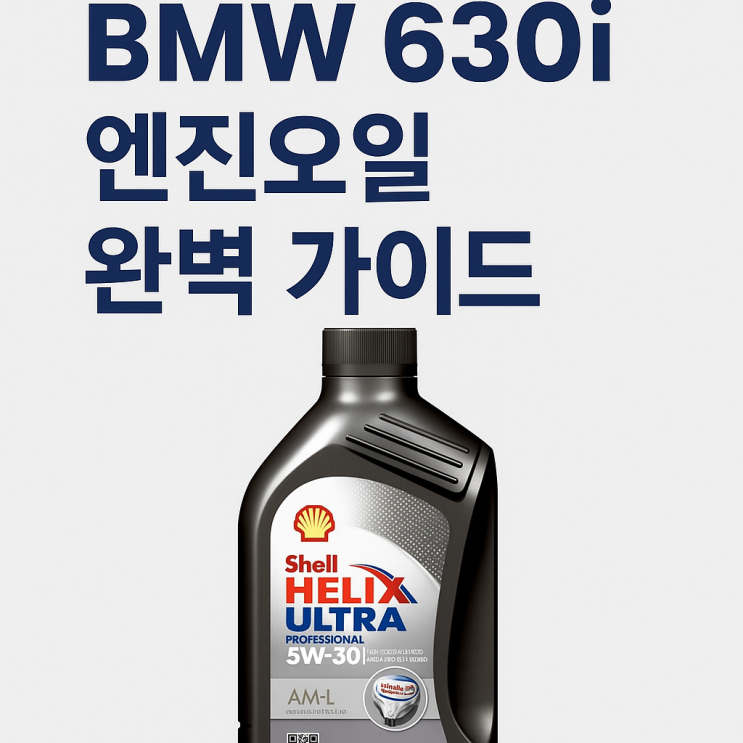  BMW 630i 엔진오일 교체