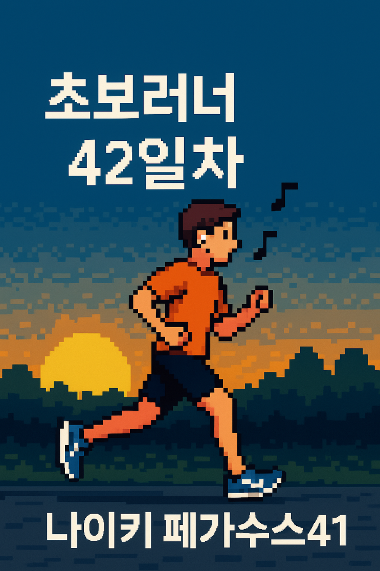  나이키 페가수스41 러닝후기｜초보러너의 42일차 새벽러닝 6km 기록