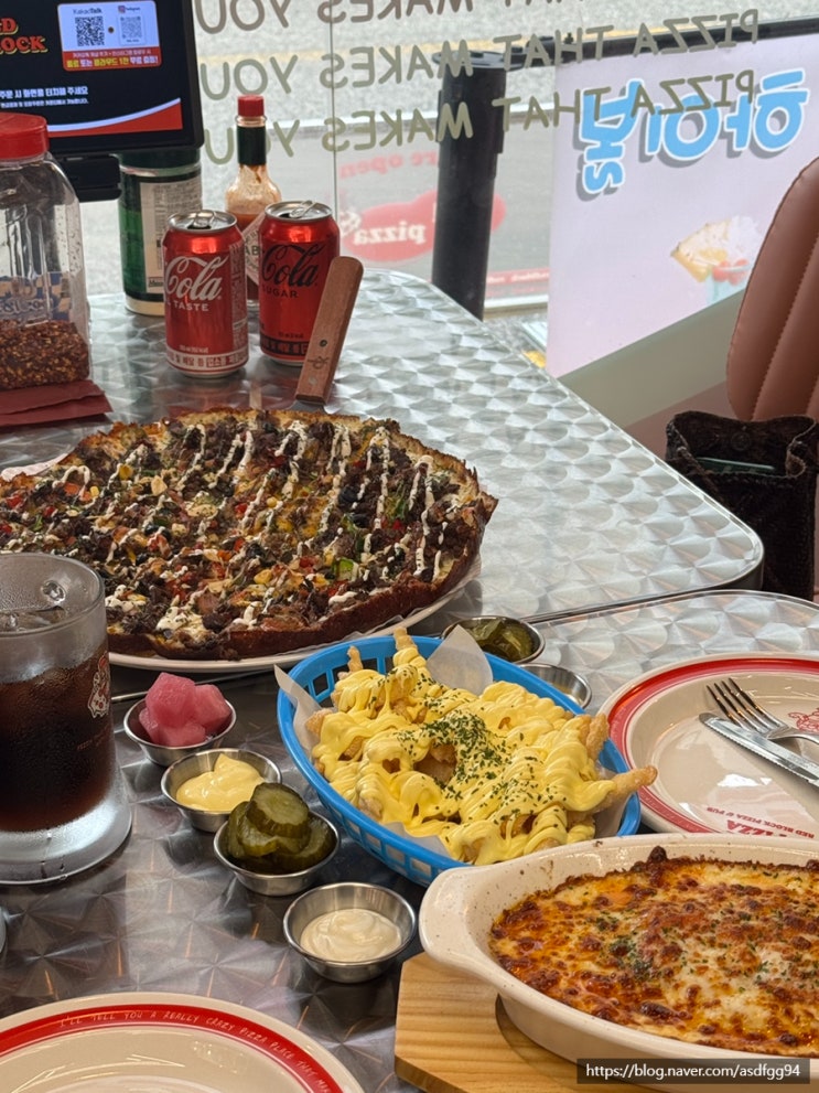 석바위시장역 피자 맛집 레드블럭피자 간석동점 내돈내산 방문 후기