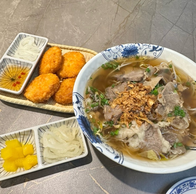  광양 중마동 쌀국수랑 튀김 맛집 - 월남면반