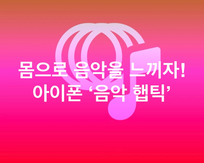  아이폰 음악(애플뮤직) 햅틱 진동 켜고 끄기