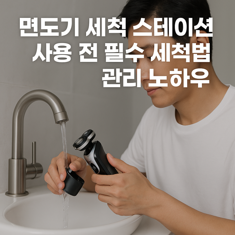 면도기 세척 스테이션 사용 전 필수 세척법과 관리 노하우
