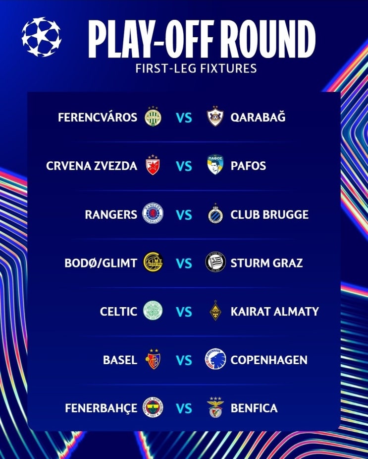 25-26 UEFA 챔피언스리그 플레이오프 1차전