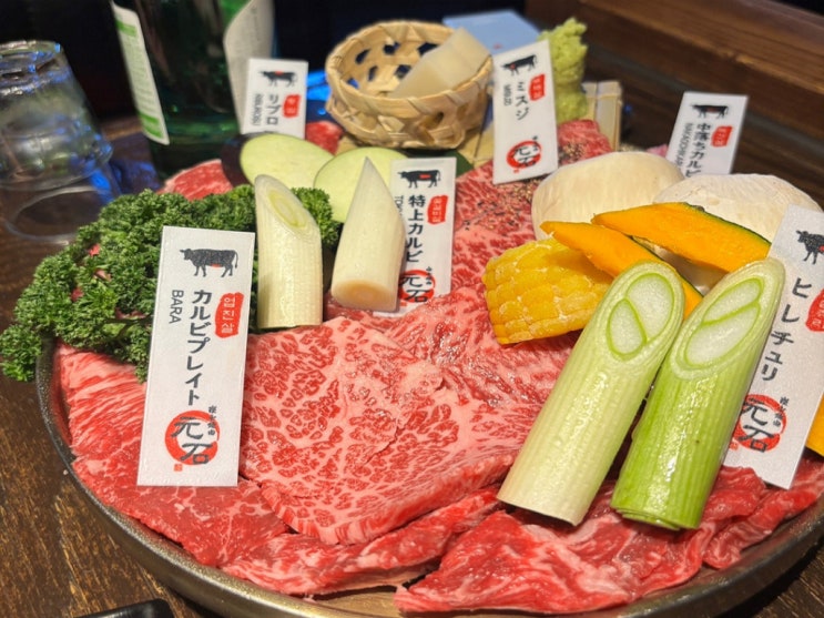  안산 고잔동 소고기 야끼니꾸 맛집 모토이시 모둠세트 내돈내산 후기