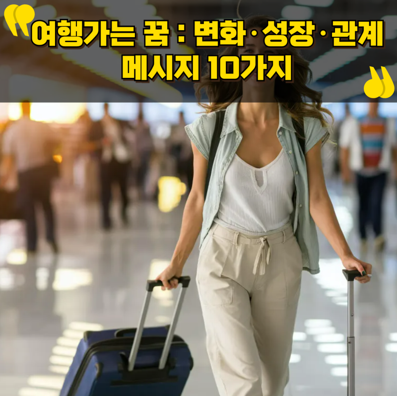 여행가는 꿈 해몽: 변화·성장·관계의 메시지 10가지
