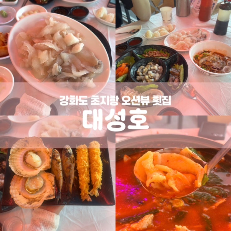  대성호 강화도 맛집 초지항 오션뷰 횟집