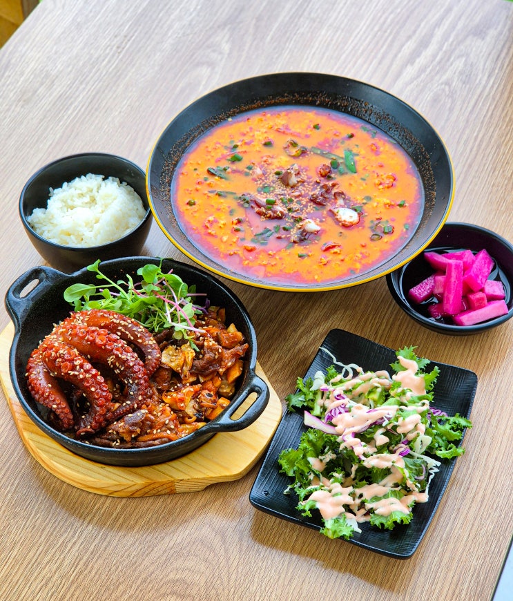  강화도 루지 근처 현지인 맛집 돌문어요리 정원식탁