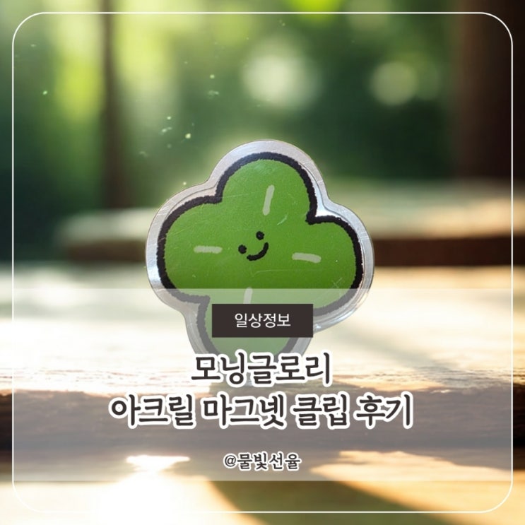  모닝글로리 아크릴 마그넷 클립 후기 작지만 확실한 정리템