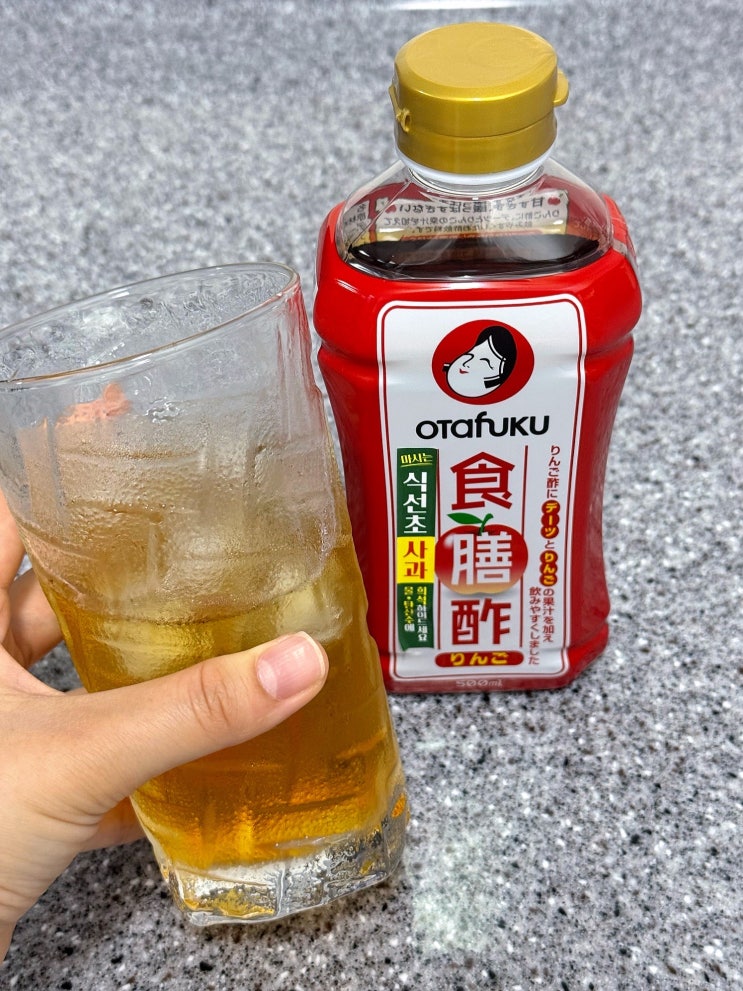  애사비 효능 담아 화장실 직빵 가성비 오타후쿠 사과식초 맛있을까