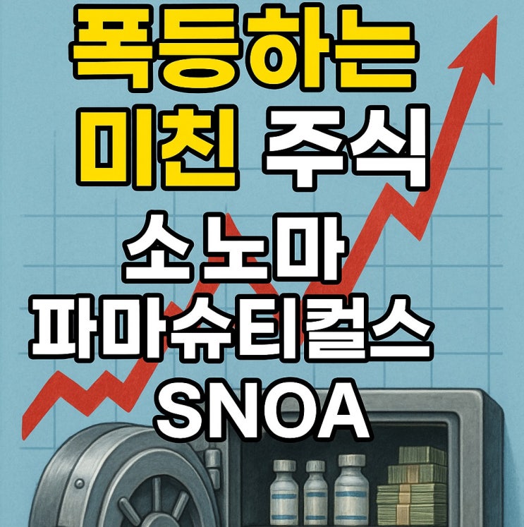  소노마 파머수티컬스 주가 (SNOA 주식) 월마트 입점 모멘텀?