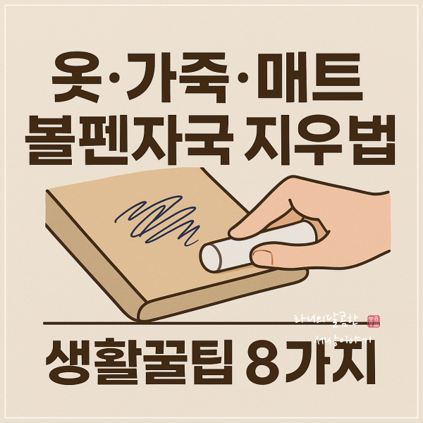 옷 가죽 매트 볼펜자국 지우는법 초간단 생활꿀팁 BEST 8가지