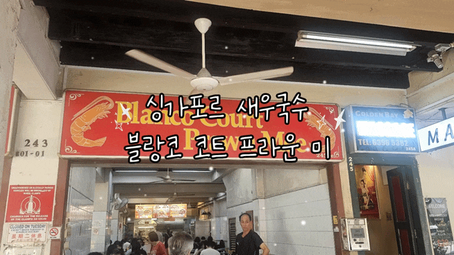  싱가포르 4박6일 여행 8편 – 블랑코 코트 프라운 미 (현지인 추천 새우 국수 맛집)