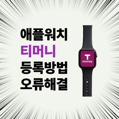 애플워치 티머니 등록 안될 때 오류 해결법 | 현대카드 없어도 OK