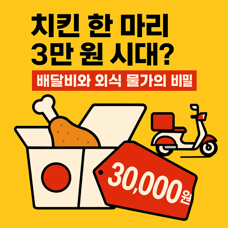 치킨값 3만 원 현실화? 배달앱 수수료·외식 물가 인상 총정리