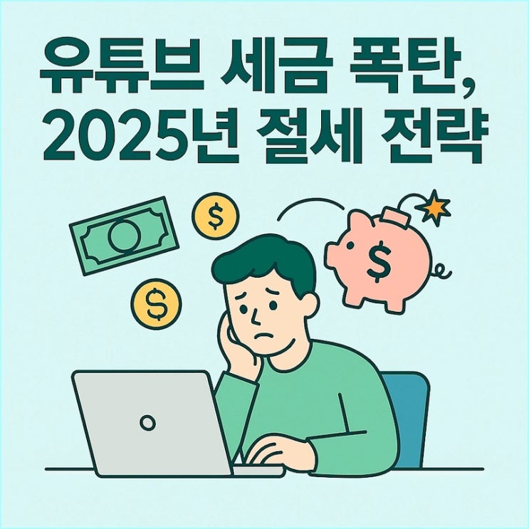  유튜브 부업 세금 신고 안 하면? 2025년 '가산세 폭탄' 피하는 절세 가이드