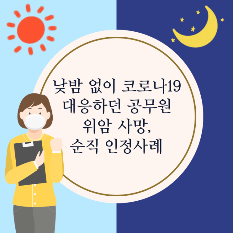  낮밤 없이 코로나19 대응하던 공무원 위암 사망, 순직 인정사례