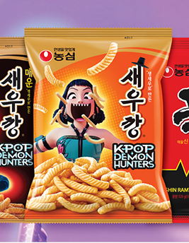  농심 케데헌 협업 콜라보 상품 조이 새우깡 루미 신라면 등장!