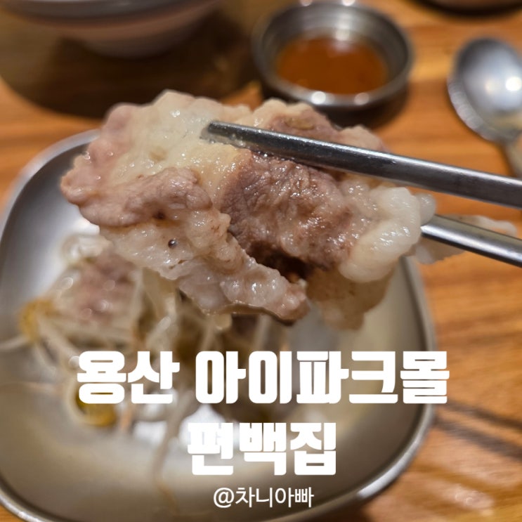  용산 아이파크몰 디스트릭트7 맛집 편백집 후기