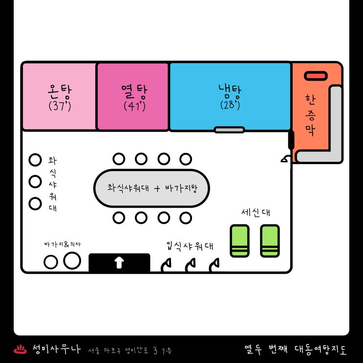 [대동<b>여탕</b>지도️ #12] '성미사우나' 탐험 일지