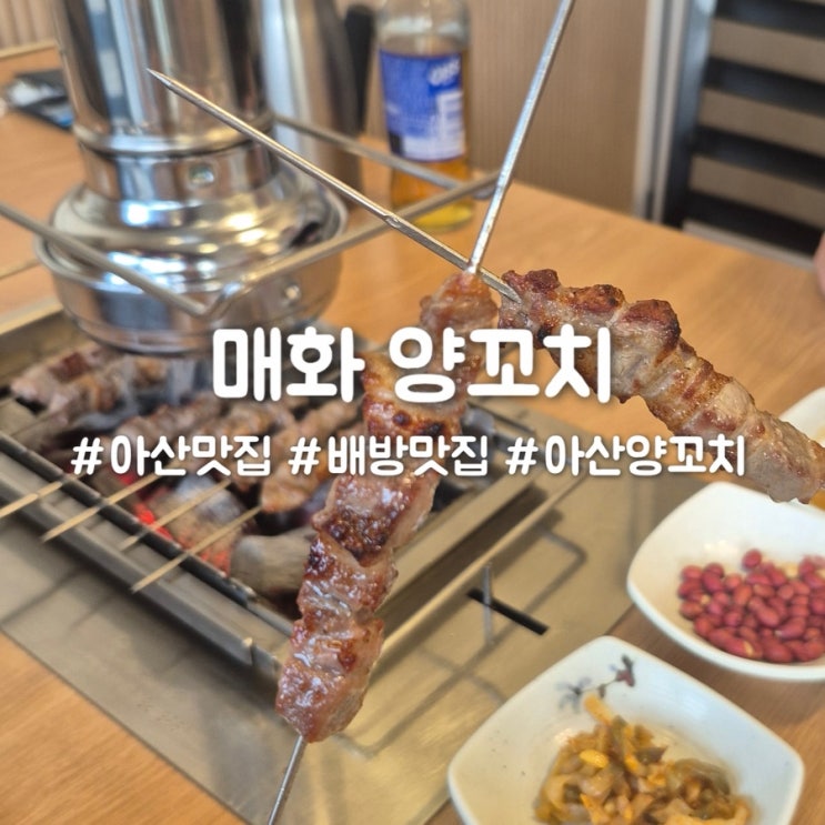  배방맛집 숯불 향 가득한 매화 양꼬치의 매력