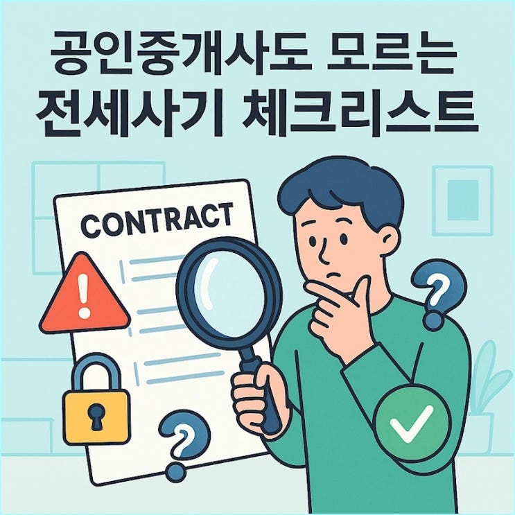  전세 계약 전 필독: 공인중개사도 알려주지 않는 전세사기 체크리스트