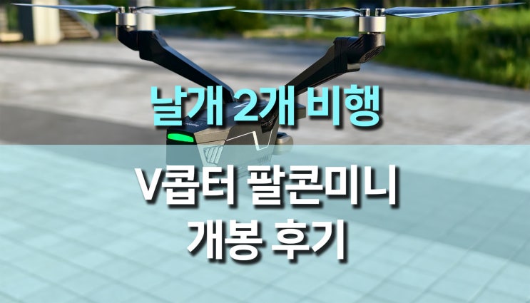  날개 2개로 비행하는 V-Copter Falcon Mini (브이 콥터 팔콘 미니) 개봉 후기
