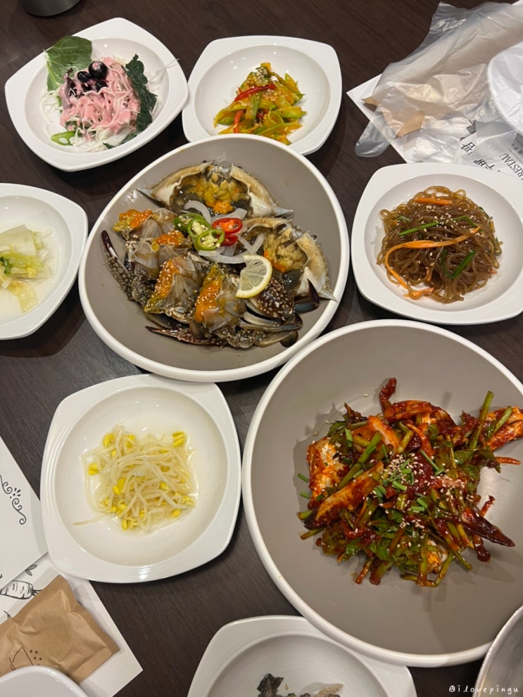  송도 한정식 게장 맛집 꽃게담다by블루베리팜 송도점