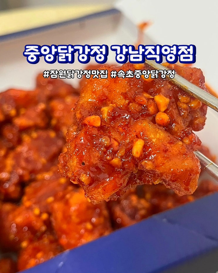  서울 잠원닭강정맛집 속초 중앙닭강정 강남직영점 테이크아웃 포장 보통맛 후기