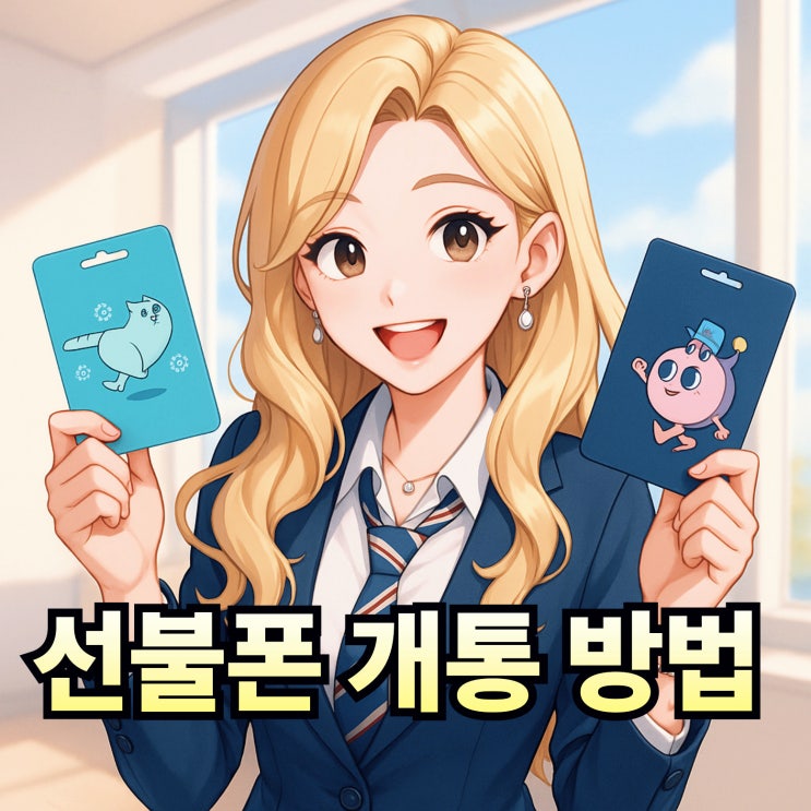  선불폰 개통 앤텔레콤 접수 방법 안내